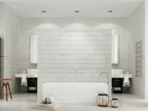 Aparici Белая плитка для стен с эффектом бетона Gravite