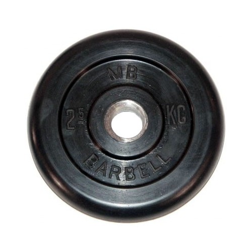 Диск обрезиненый черный mb barbell mb26-2,5 MB Barbell sun-id-2067842