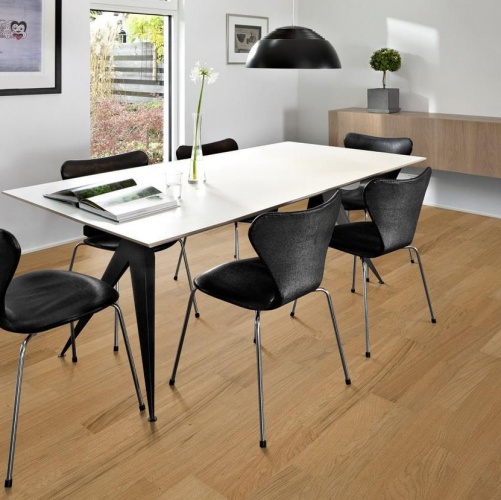 Паркетная доска Kahrs Дуб Бриз Линнея Полуматовая Гладкая 2600200569 - Вид №18