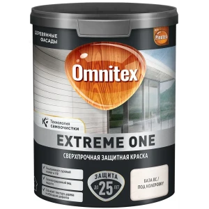 Фасадная краска Omnitex Extreme One полуматовая цвет белый база BC 0.85 л 89438525 STLM-2037551