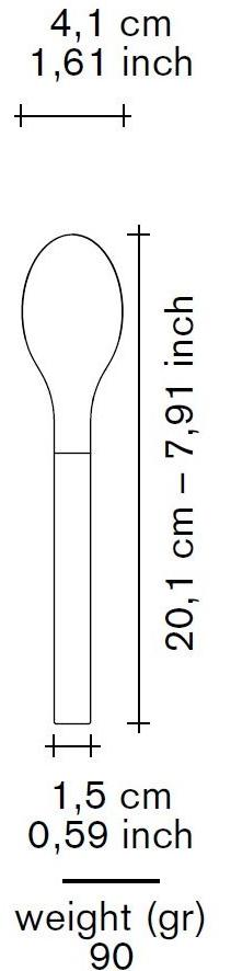 valerie_objects Ложка из нержавеющей стали  V8017016/b/c/m  - Вид №5