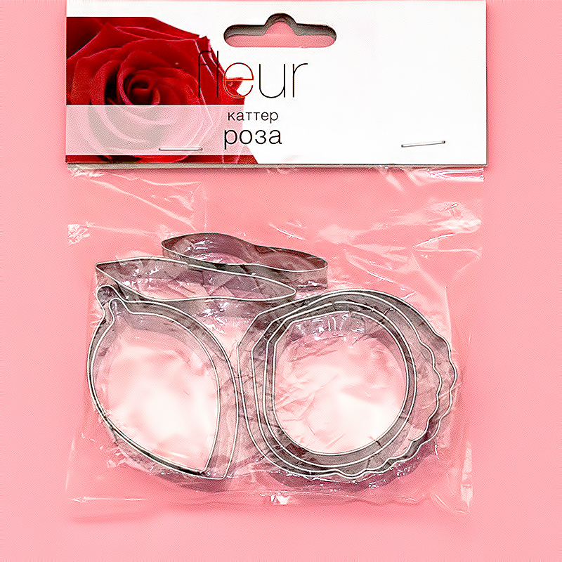 02-0105 Форма (каттер) №16 цветок розы (большой) Fleur 