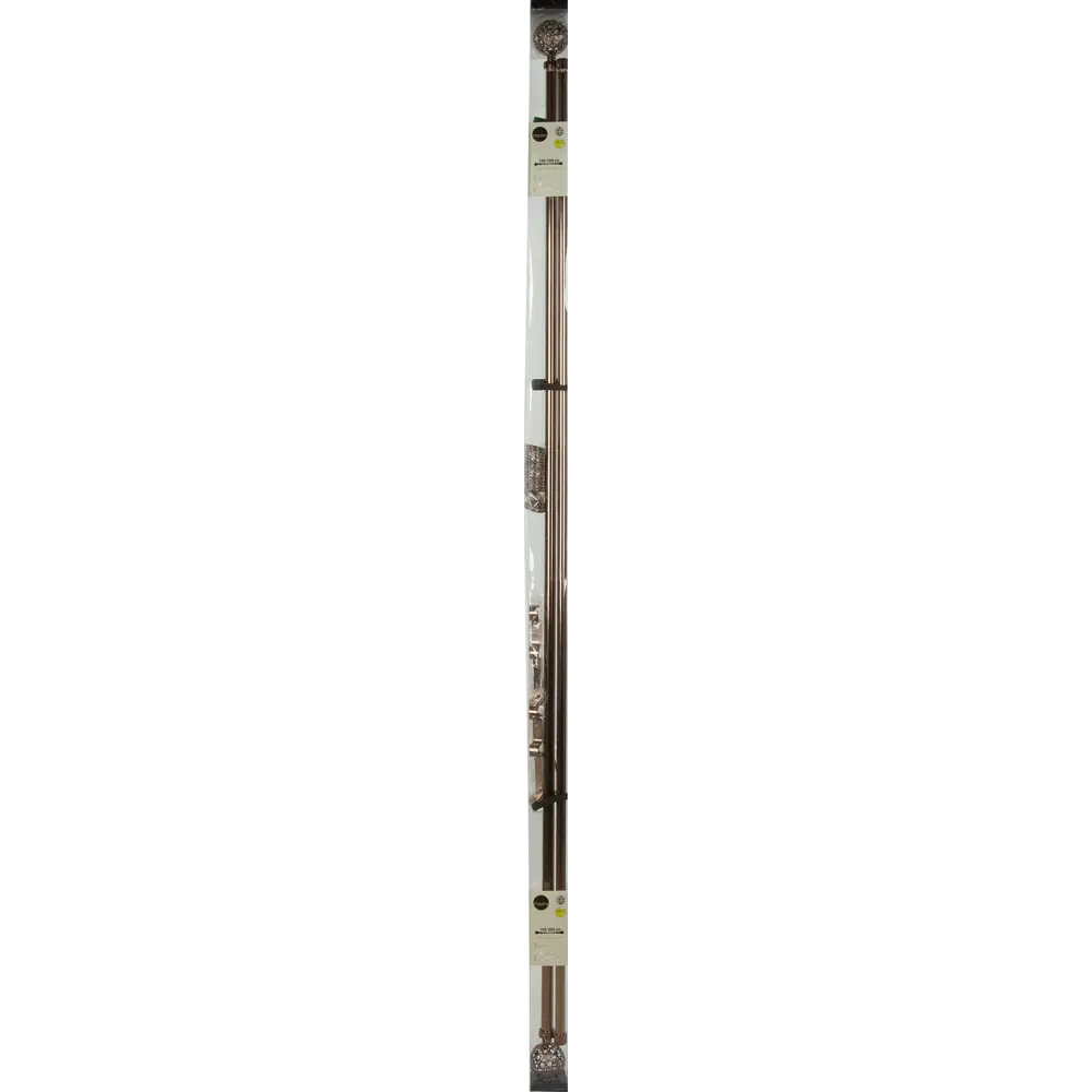 Карниз раздвижной двухрядный Inspire 160-300 см наконечник шар цвет коньячный 82544733 STLM-2074536  - Вид №5