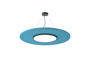 Рециркулированный пластичный акустический подвесной светильник