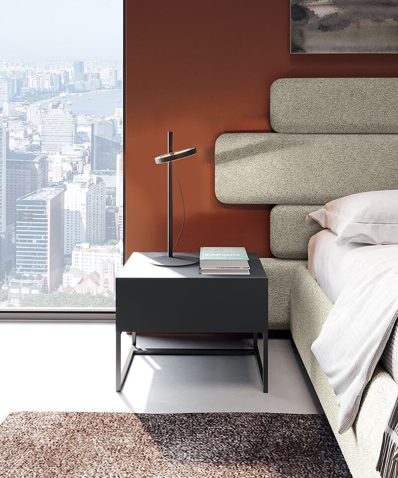 Двуспальная кровать из ткани с высоким изголовьем Febal Casa DESIRE ARCH-00123687 - Вид №4