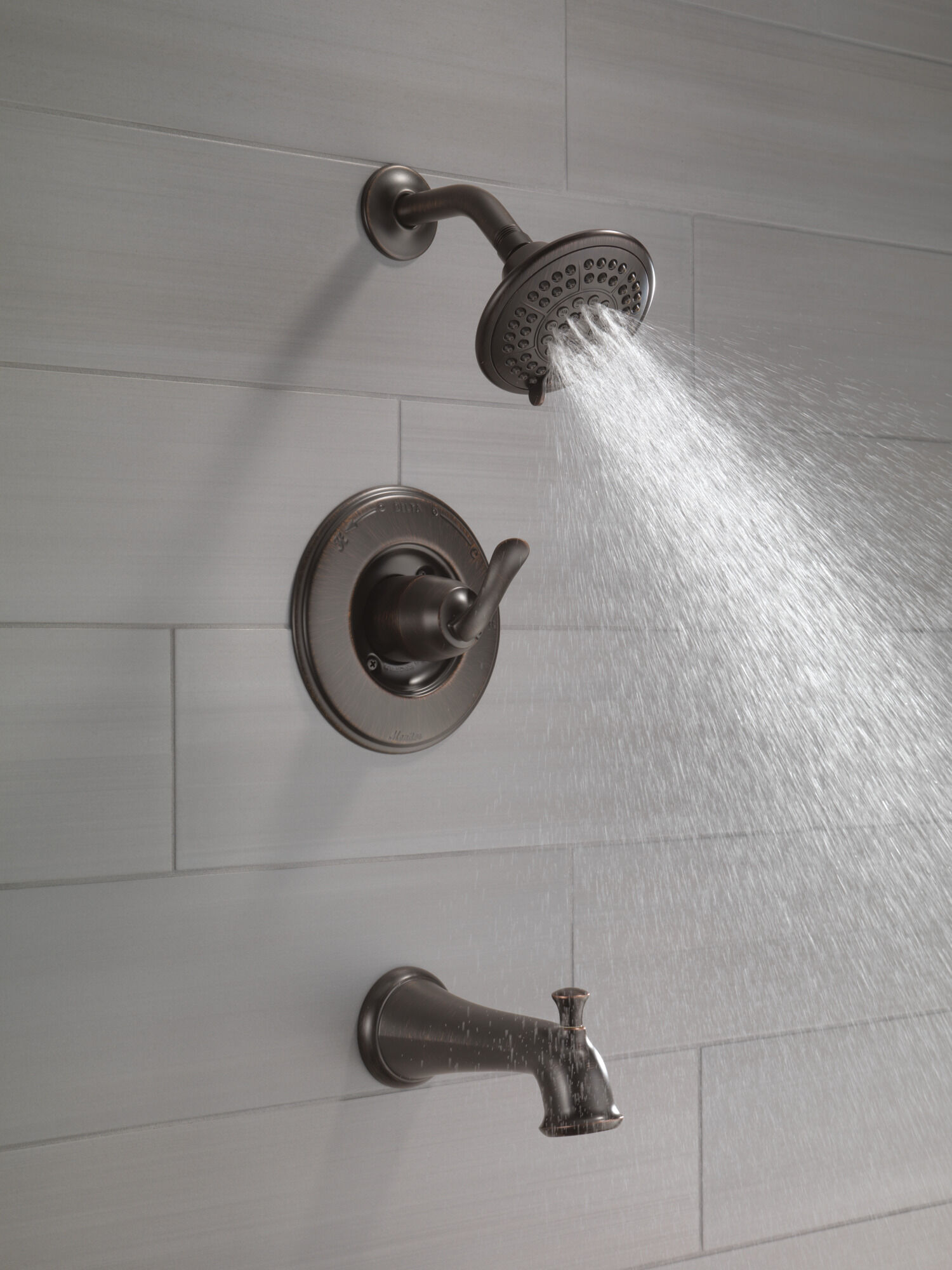 T14494-RB Для ванны и душа Monitor® серии 14 Delta Faucet Linden Венецианская бронза  - Вид №3