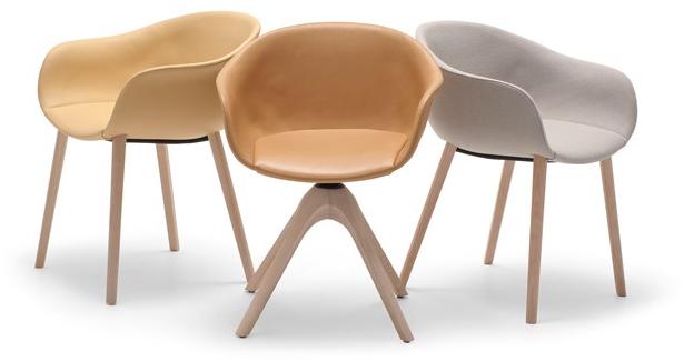 Andreu World Мягкое кожаное кресло с подлокотниками Next So0497 - Вид №4