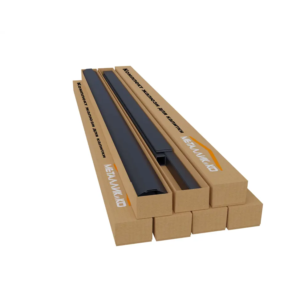 Комплект еврожалюзи для калитки Утес 1x2 м RAL 8017 коричневый Santreyd STLM-2052260 - Вид №2