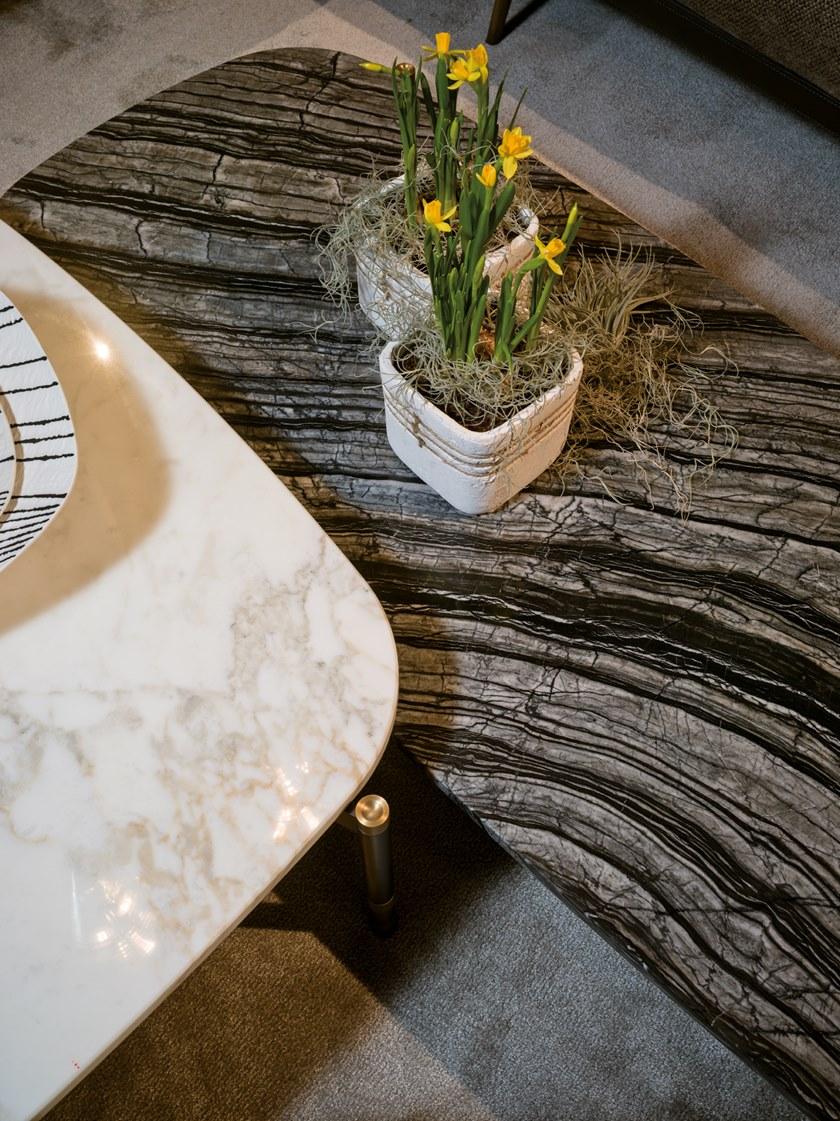 Bellotti Ezio Прямоугольный журнальный столик с мраморной столешницей Gea 2019-25 - Вид №2