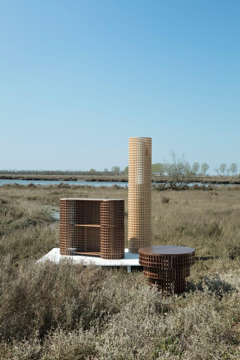 Medulum Напольное зеркало на базе из липы Carabottino Car.mir  - Вид №4