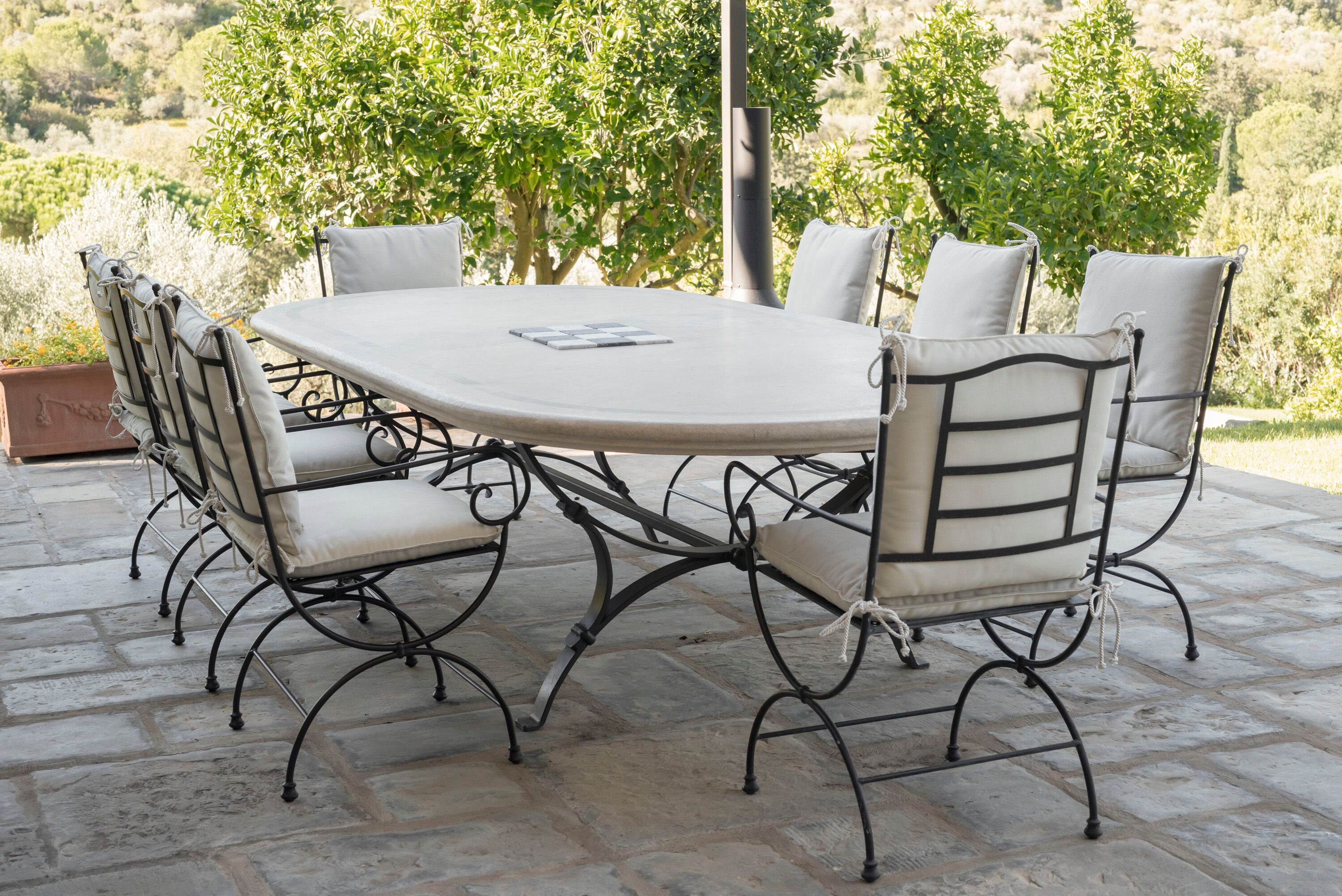 Каменный овальный садовый стол GH LAZZERINI Tavolo in pietra 8 ARCH-00086558 - Вид №3