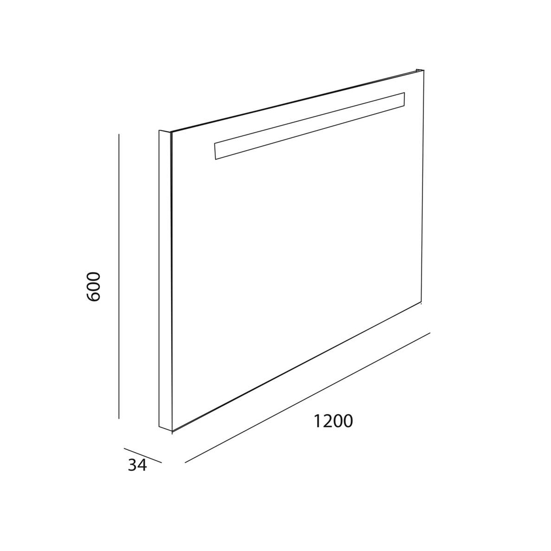 25034 SALGAR Зеркало противотуманное SUNSET 120 x 60 - Вид №3