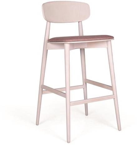 Fenabel Высокий деревянный табурет с подставкой для ног Donasella sun-id-1433298 - Вид №1