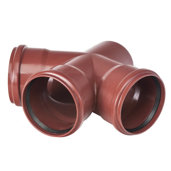 8M3167D110110 SANHA M3-167D крестовина, угол 67,5°  DN 100x100 / OD 110x110 мм  - Вид №1