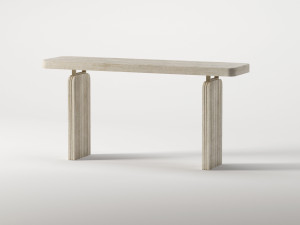 Прямоугольная консоль из травертина