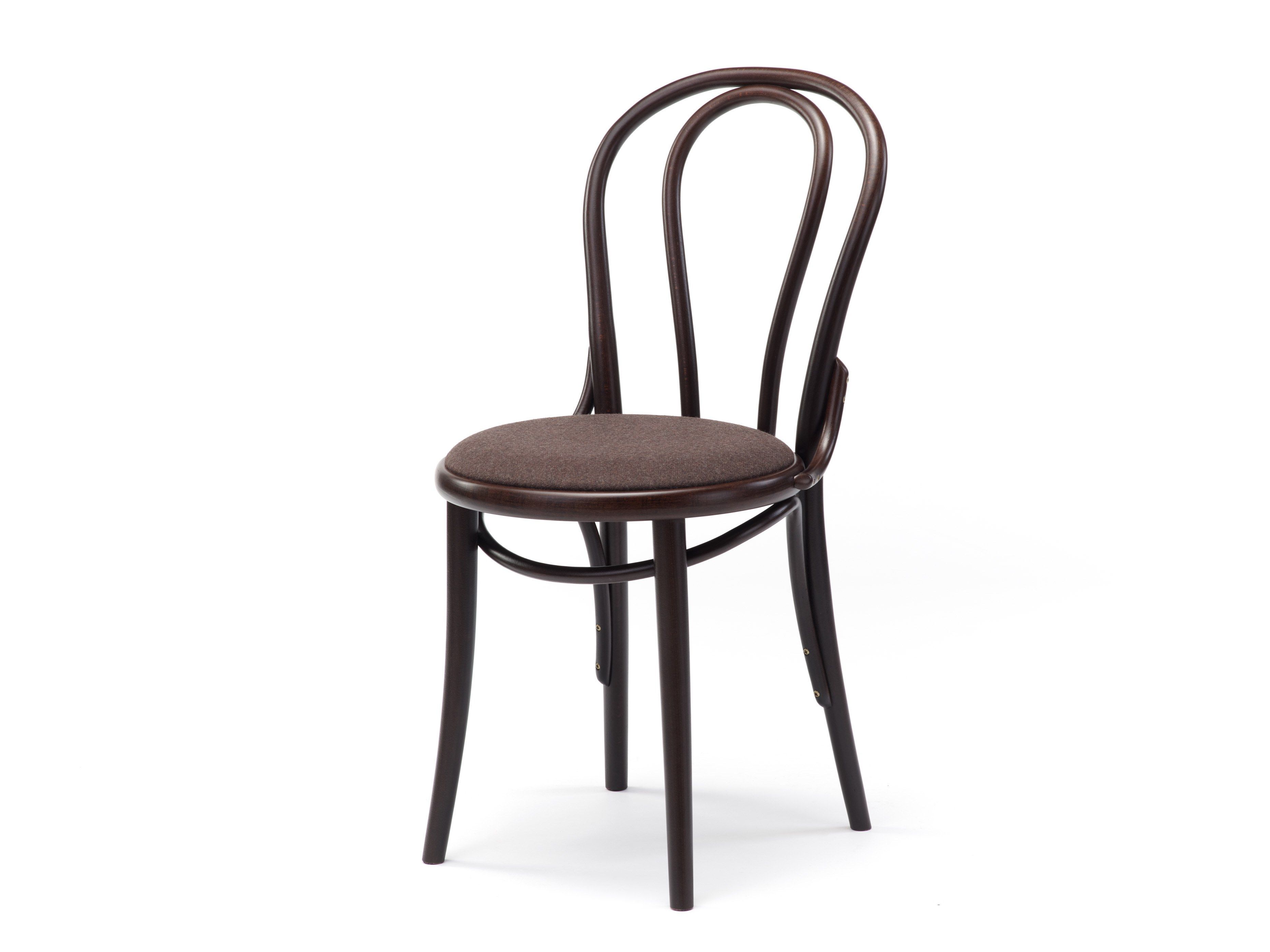 Деревянный стул с мягким сиденьем TON N° 18 ARCH-00130311