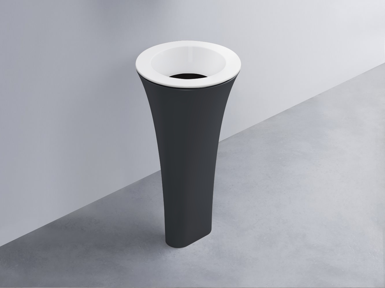 AMLA45-BL+AMPILT-LV+AMCOLT-BA Раковина Amedeo Tondo отдельностоящая cielo Enjoy + Amedeo Ceramica Cielo