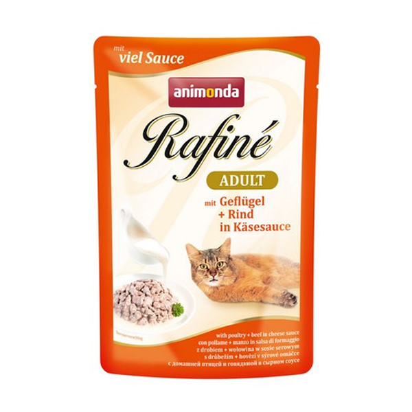ПР0037510*24 Корм для кошек Rafiné Soupé домашняя птица в сырном соусе конс. пауч (упаковка - 24 шт) Animonda  - Вид №2