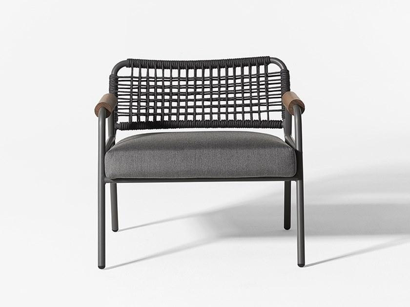 Meridiani Мягкое садовое кресло с подлокотниками Zoe wood open air sun-id-1507749 - Вид №1