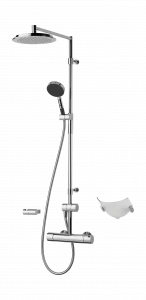 Oras 2892U Смеситель с верхним душем rain shower 2892U Cubista Хром