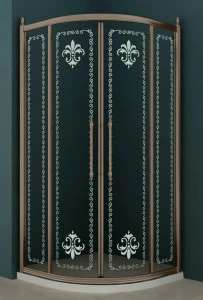 Душевой уголок CEZARES RETRO-A-R-2-100-SCORREVOLE-CP-Br