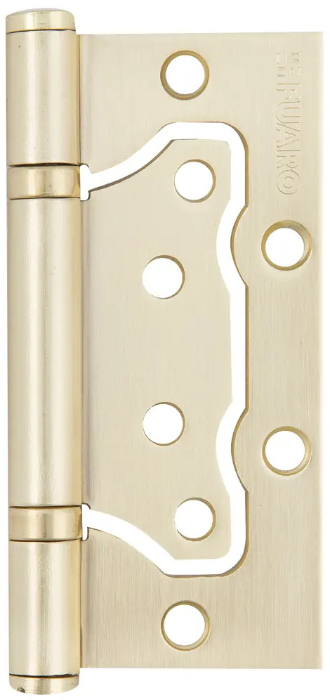 13965063 Петля без врезки Fuaro 500-2ВВ 100x75x2.5 мм сталь цвет матовое золото STLM-0004057