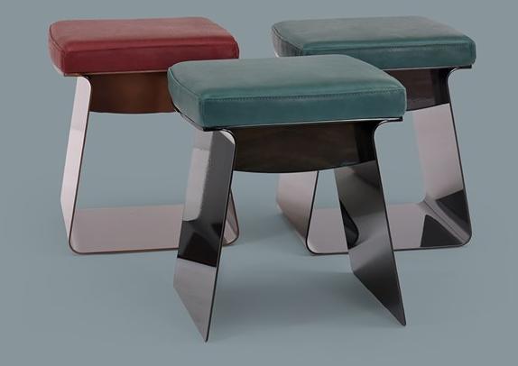 Borzalino Низкий табурет со встроенной подушкой sun-id-1353267 - Вид №1