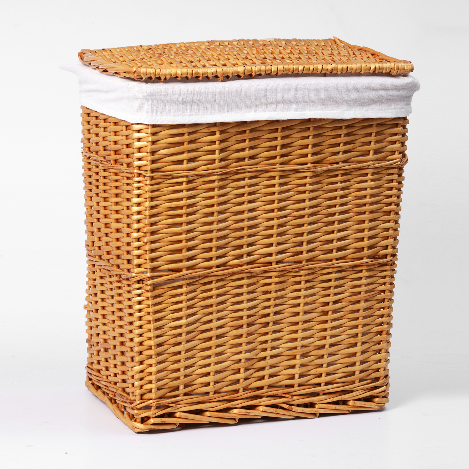 WB-370-L Ammer Плетеная корзина для белья с крышкой WasserKRAFT 