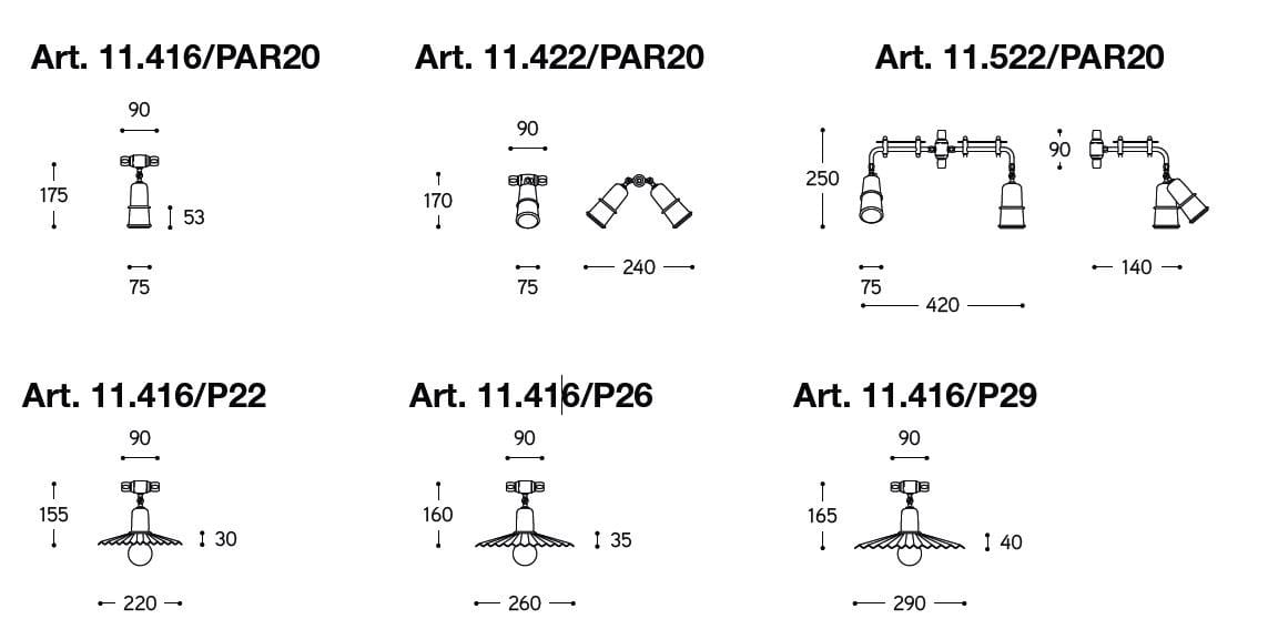 Регулируемый многостенный прожектор Aldo Bernardi Сова ARCH-00072904 - Вид №1