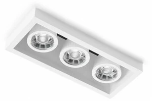 Tecnico Полувстраиваемый точечный светильник прямоугольной формы из гипса  T235 - t236