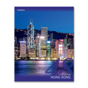 0403015Гонконг Тетрадь "Отражение" А5 48 л. на скрепке клетка NRN 040301_5_Гонконг NORMAN