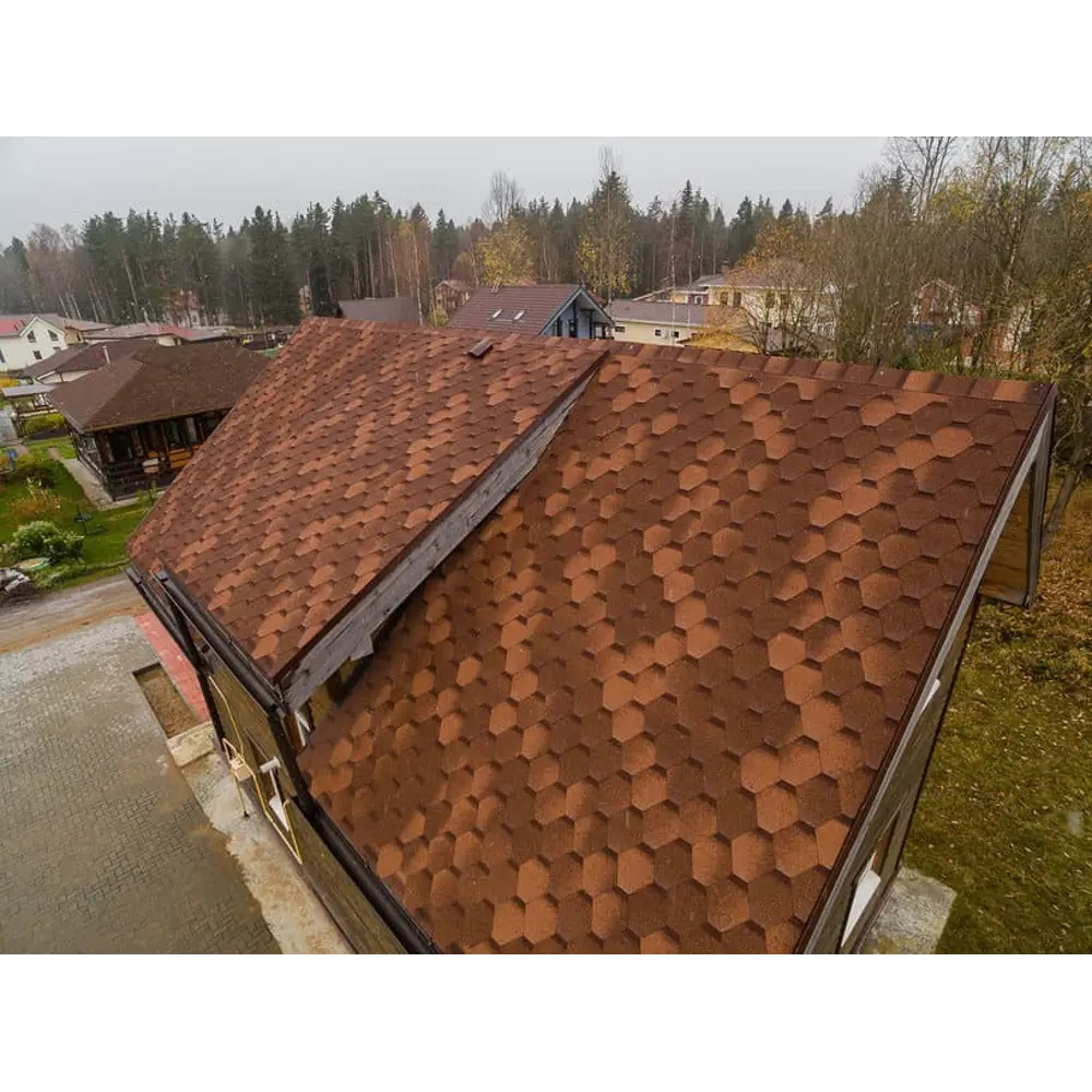 Черепица гибкая Shinglass Классик Кадриль оникс 3 м² ТЕХНОНИКОЛЬ STLM-2124426 - Вид №4