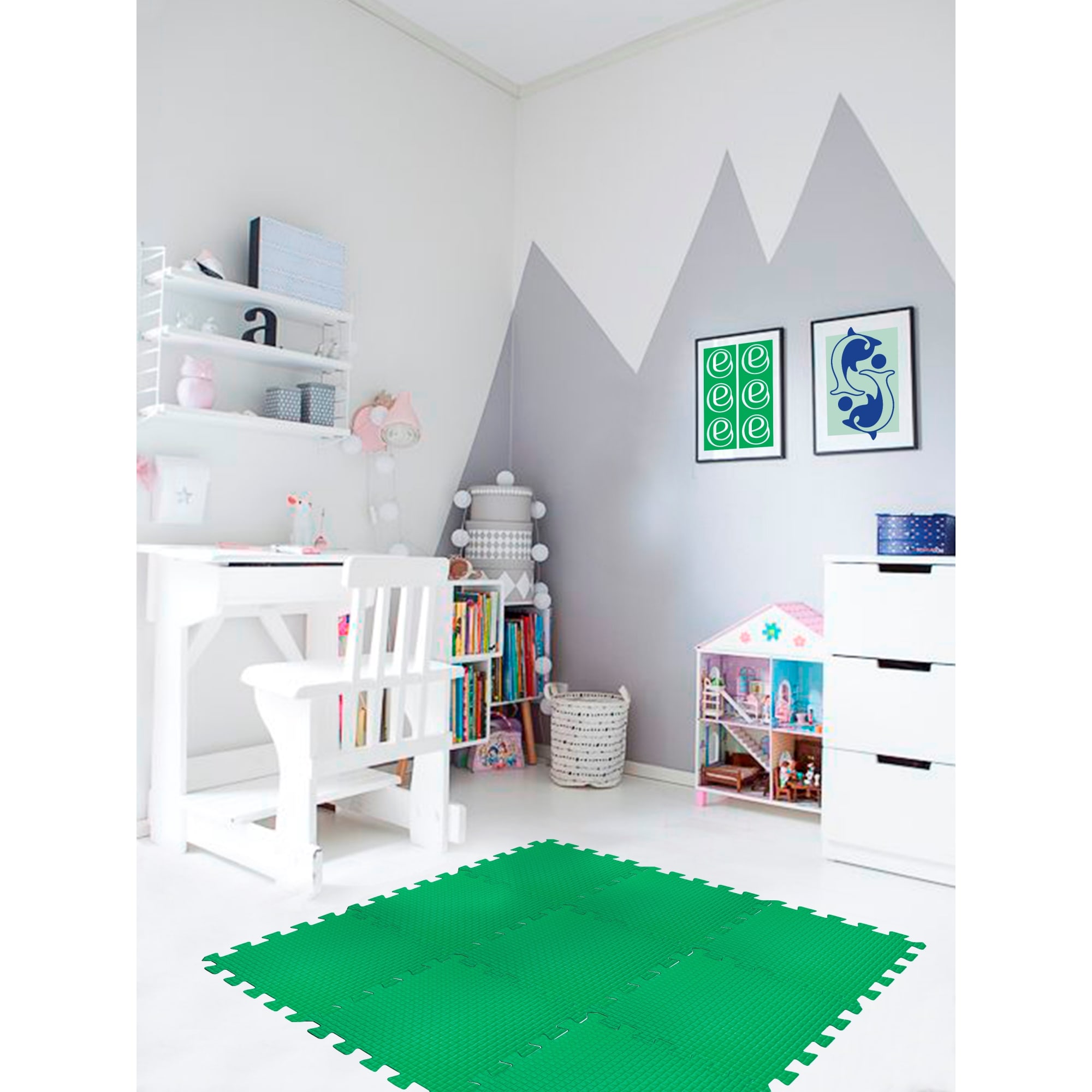 82411017 Пол мягкий, ЭВА, 33x33 см, цвет зелёный Santreyd  - Вид №4