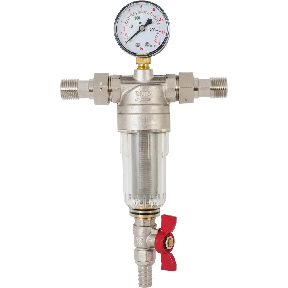 Фильтр механической очистки Santreyd 1/2" с манометром для холодной воды 82890089 STLM-0805900 - Вид №2