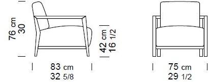 Borzalino Кожаное кресло с подлокотниками sun-id-1365914 - Вид №2