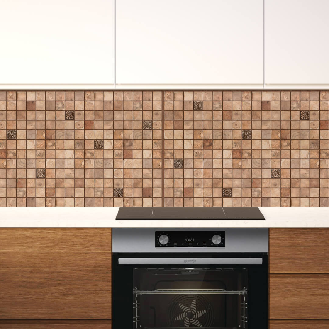 Панель ПВХ 0,3 мозаика Микс орех STELLA STSR-768 - Вид №2