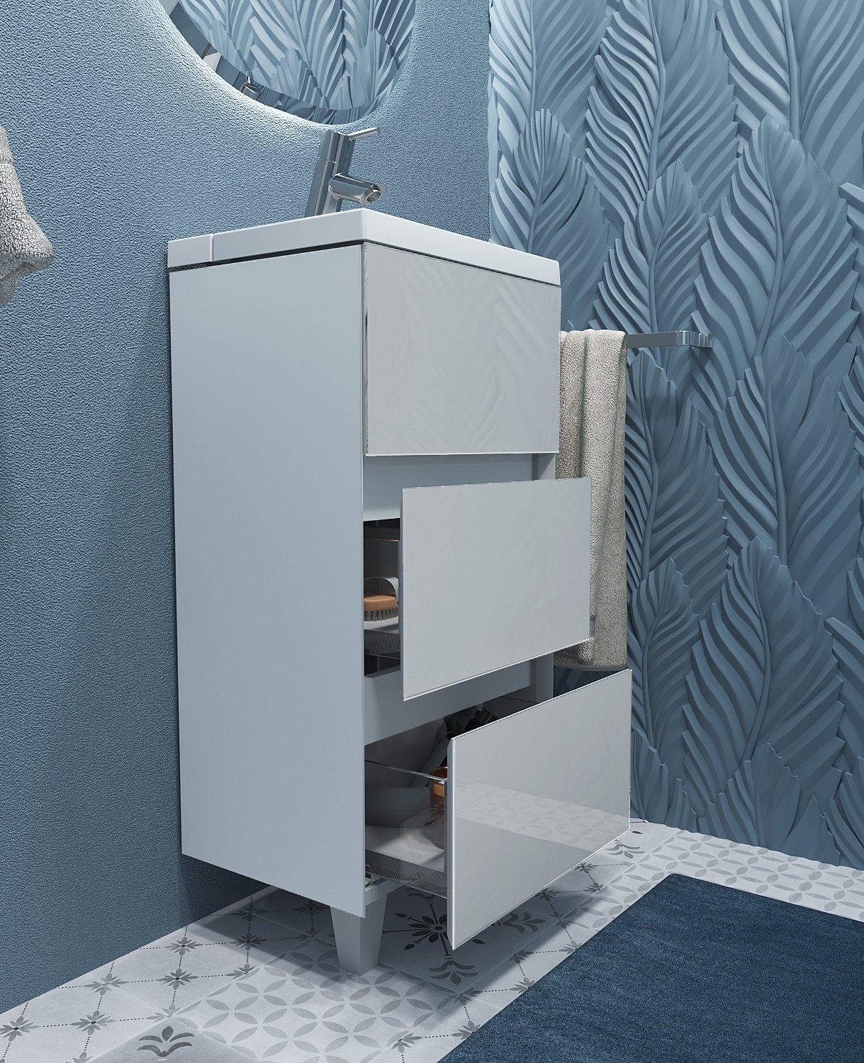 Тумба с раковиной Bumble 40Н 2я 1 Marka Ц0000001480 - Вид №1