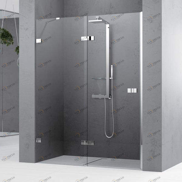 Novellini. Двери в нишу 180 см 2P на брекетах GALA 2 GALA22P180S1KGALA22P180D1K