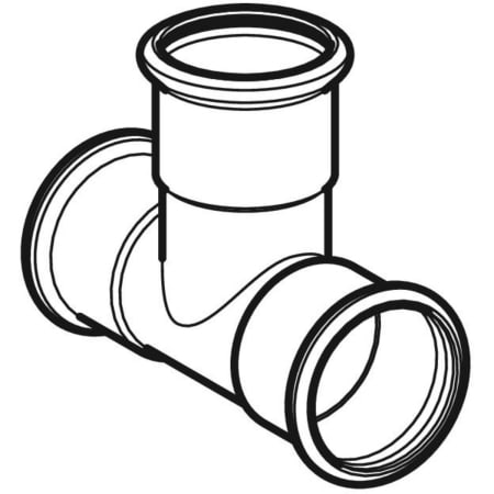 GEBERIT 21010 Тройник равнопроходной Geberit Mapress из углеродистой стали  - Вид №1