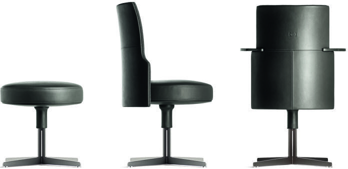 Poltrona Frau 4-спицевое кожаное кресло La collezione - divani e poltrone sun-id-1498808 - Вид №3