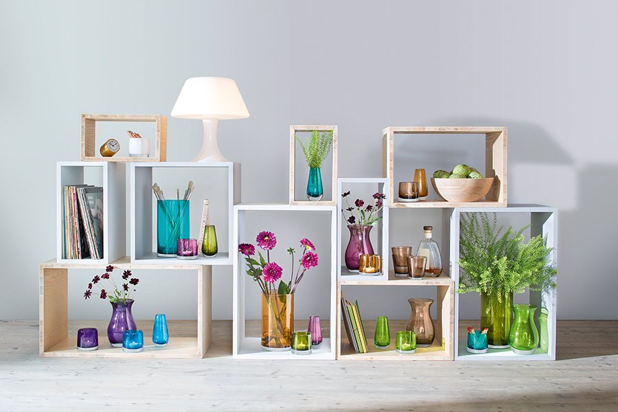 Подсвечник стеклянный оранжевый Light Colour LSA INTERNATIONAL  253423 Оранжевый  - Вид №1