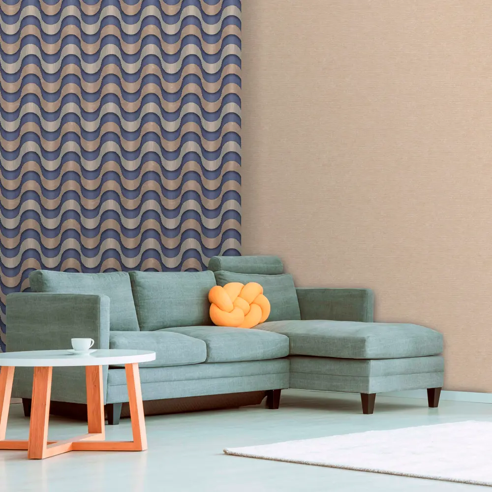 ОБОИ 1,06Х10М ФЛИЗ FLOW СИН OR8022-20 ORNAMY STLM-2064434 - Вид №3