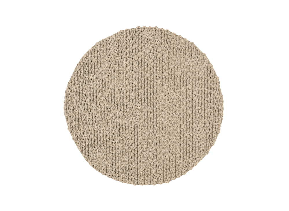 002652 Ковер круглый Beige GAN Trenzas - Вид №1