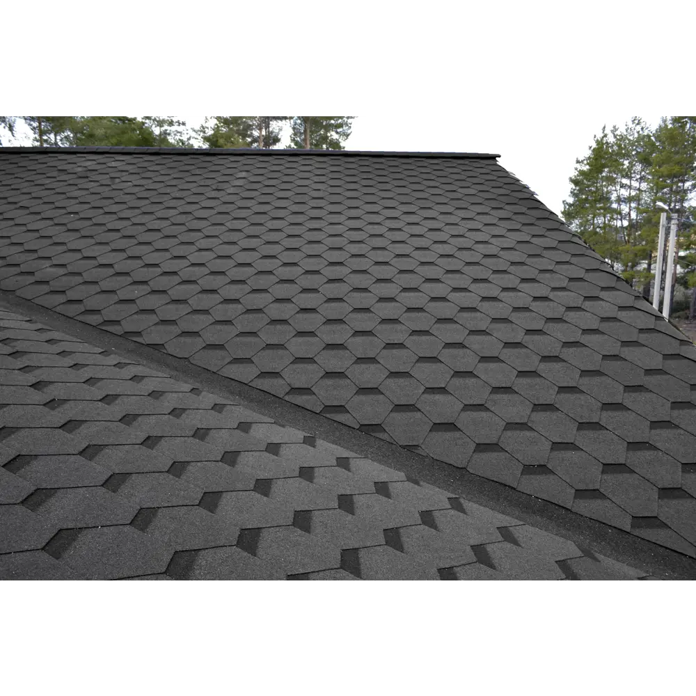 Гибкая черепица Docke Pie Евразия шестигранник серый 3 м² DÖCKE STLM-2008759 - Вид №4