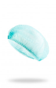 60470 Шапочка-шарлотта зеленая  Одноразовая одежда размер