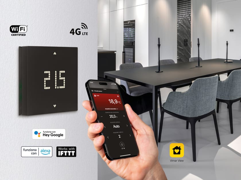 Подключенный термостат VIMAR SMART THERMOSTAT Wi-Fi 4G LTE ARCH-00012986