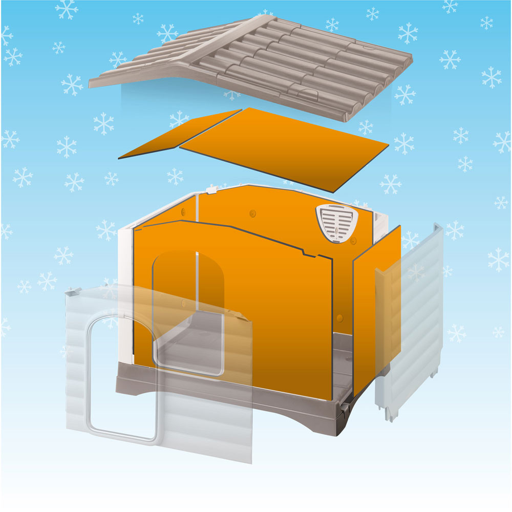 ПР0030267 Комплект изоляционных панелей для будки DOGVILLA 110 FERPLAST  - Вид №2