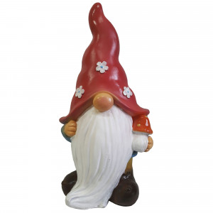 84549158 Фигура садовая «Гном с грибом» большой высота 48 см
