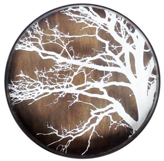 Ethnicraft Круглый деревянный поднос Classic 20303 - Вид №1
