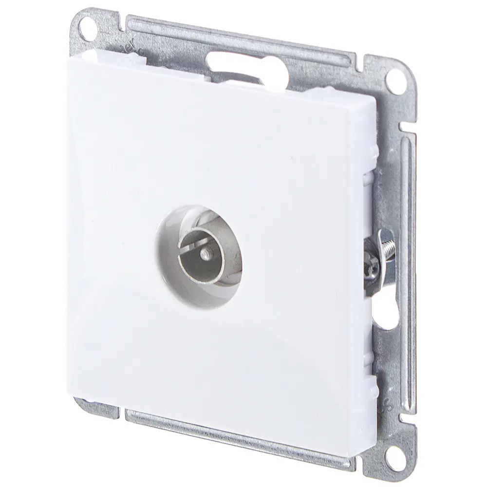 ТВ розетка Schneider Electric W59, оконечный, цвет белый 11609487 STLM-2099798